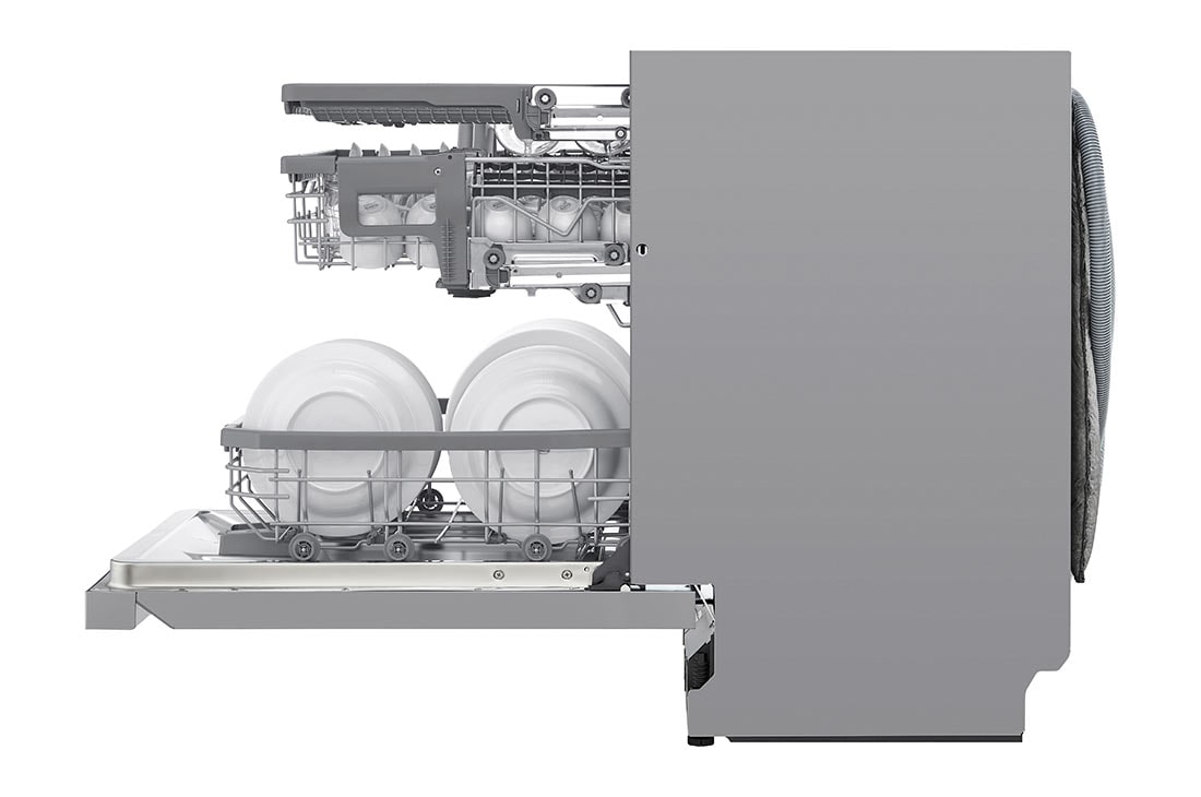 LG QuadWash ™ Astianpesukone (Noble Steel), Energialuokka D, jossa on Auto Open kuivausominaisuus ja Smart Diagnosis™ - Wi-Fi-yhteys, SDU527HS, thumbnail 9