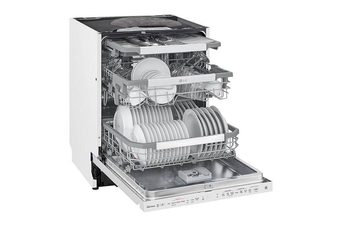 LG QuadWash ™ Astianpesukone (Valkonen), Energialuokka D, jossa on Auto Open kuivausominaisuus ja Smart Diagnosis™ - Wi-Fi-yhteys, SDU527HW, thumbnail 5