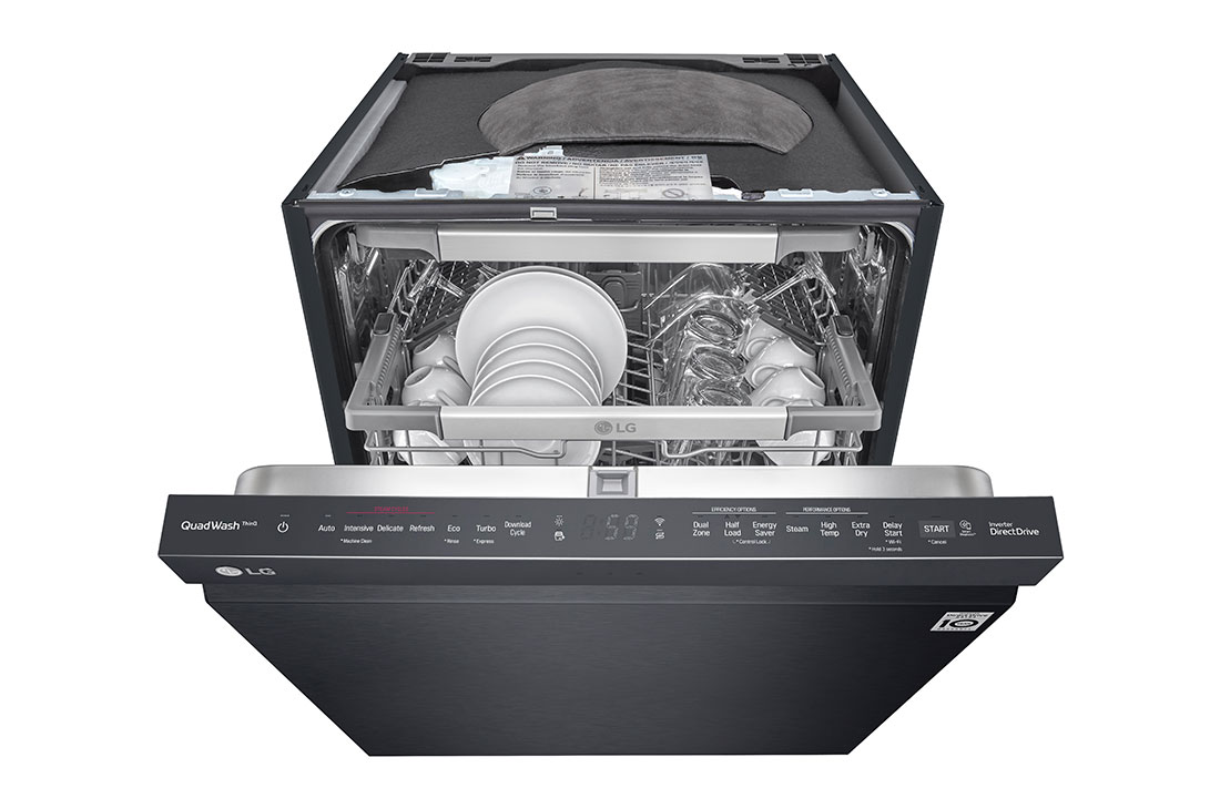 LG QuadWash™ Astianpesukone (Matte Black Stainless Steel), Energialuokka C, jossa on Auto Open kuivausominaisuus ja Smart Diagnosis™ - Wi-Fi-yhteys, SDU557HM, SDU557HM, thumbnail 10