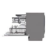 LG QuadWash™ Steam-astianpesukone (Integroitava), Energialuokka A, jossa on Auto Open kuivausominaisuus ja Smart Diagnosis™ - Wi-Fi-yhteys, Side Open with dishes, DB475TXS, thumbnail 12