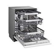 LG QuadWash™ Steam-astianpesukone (Integroitava), Energialuokka A, jossa on Auto Open kuivausominaisuus ja Smart Diagnosis™ - Wi-Fi-yhteys, Left Side Open without dishes, DB475TXS, thumbnail 6