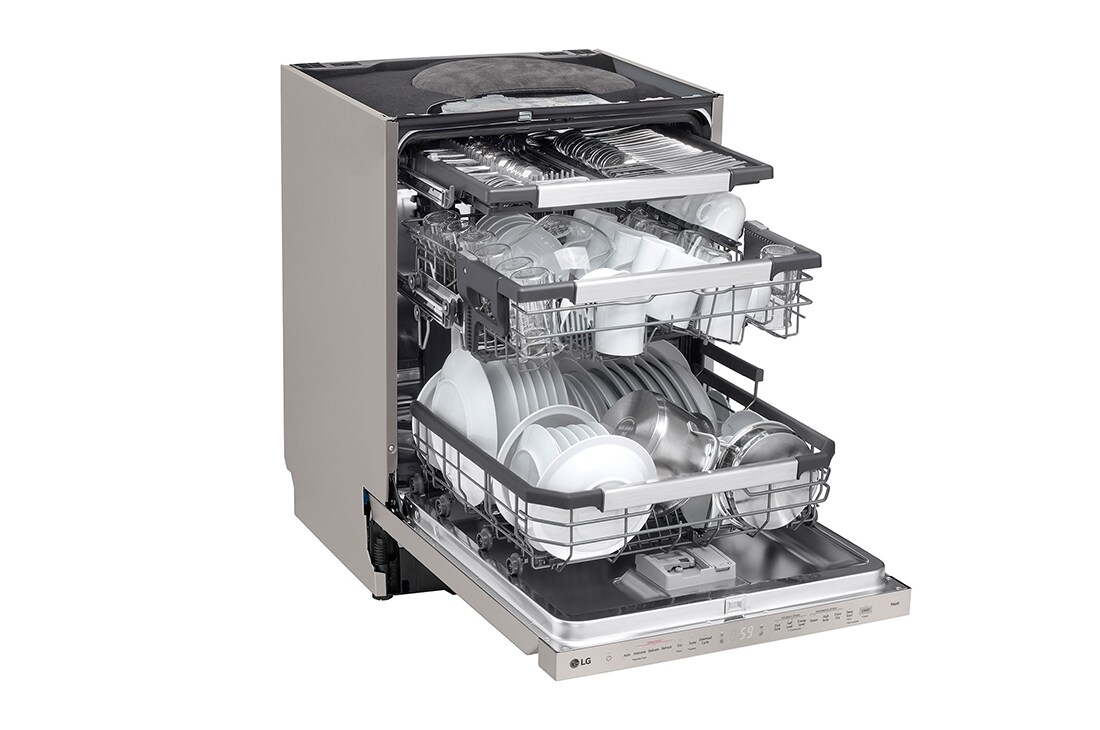 LG 14 Paikka-asetukset QuadWash™ Sisäänrakennettu astianpesukone TrueSteam™-ominaisuudella A-10%-energia, QuadWash™, SDU587HV, thumbnail 4