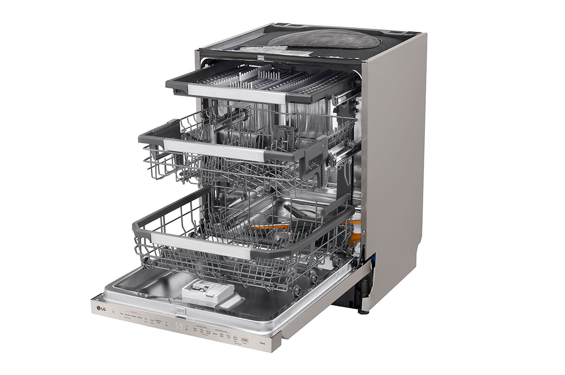 LG 14 Paikka-asetukset QuadWash™ Sisäänrakennettu astianpesukone TrueSteam™-ominaisuudella A-10%-energia, Ylänäkymä mallista SDU587HV, SDU587HV, thumbnail 6