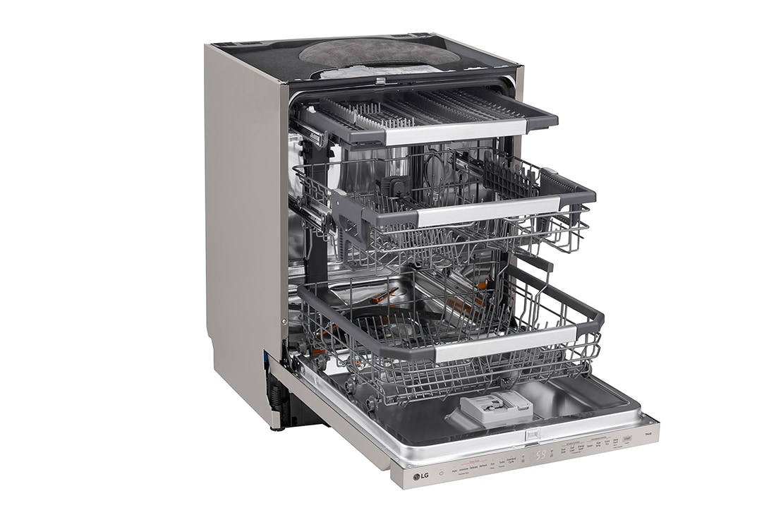 LG 14 Paikka-asetukset QuadWash™ Sisäänrakennettu astianpesukone TrueSteam™-ominaisuudella A-10%-energia, Suihkuvarsi ja höyrysuutin, SDU587HV, thumbnail 7