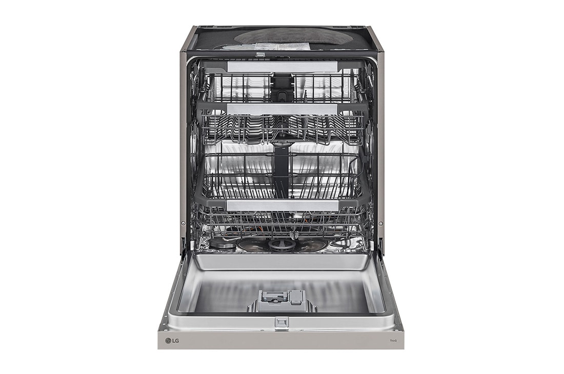LG 14 Paikka-asetukset QuadWash™ Sisäänrakennettu astianpesukone A-10%-energia, Avoin etunäkymä mallista DU386FV, DU386FV, thumbnail 2