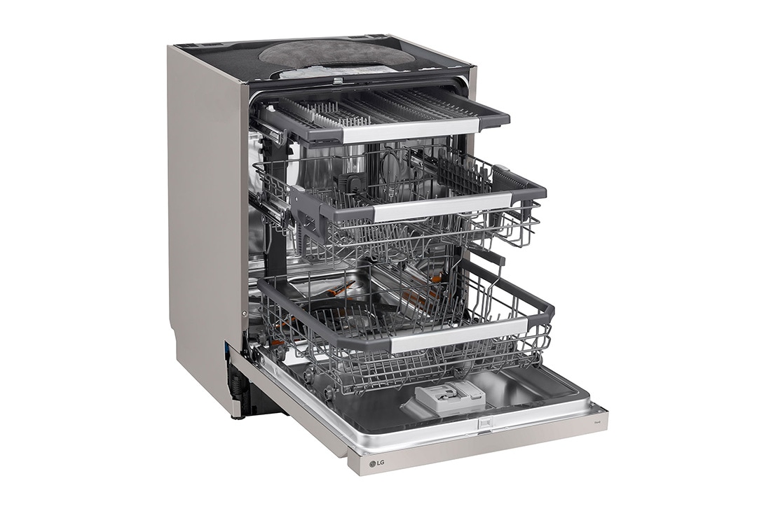 LG 14 Paikka-asetukset QuadWash™ Sisäänrakennettu astianpesukone A-10%-energia, Auto Open Dry, DU386FV, thumbnail 4