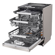 LG 14 Paikka-asetukset QuadWash™ Sisäänrakennettu astianpesukone A-10%-energia, Avoin etunäkymä tiskien kanssa, DU386FV, thumbnail 7