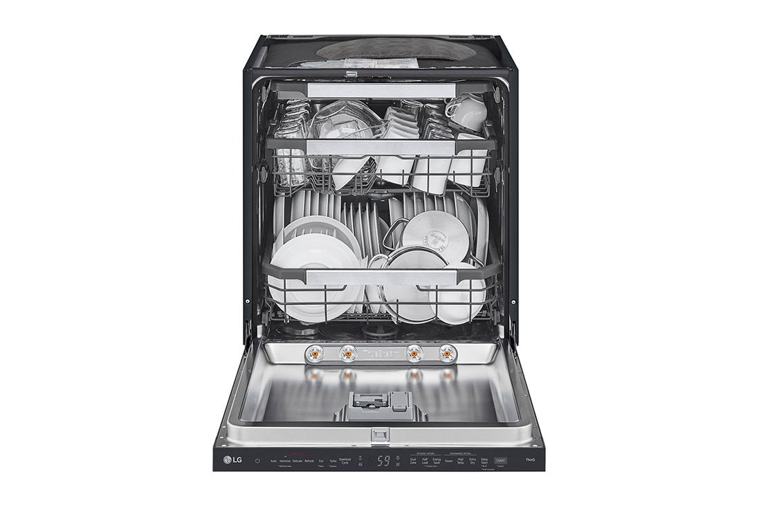LG 14 Paikka-asetukset QuadWash™ Sisäänrakennettu astianpesukone TrueSteam™-ominaisuudella A-10%-energia, TrueSteam™, SDU587HM, thumbnail 3