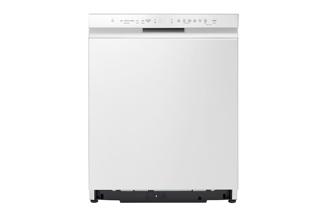LG 14 Paikka-asetukset QuadWash™ Sisäänrakennettu astianpesukone A-10%-energia, Etunäkymä mallista DU386FW, DU386FW