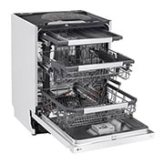 LG 14 Paikka-asetukset QuadWash™ Sisäänrakennettu astianpesukone A-10%-energia, Auto Open Dry, DU386FW, thumbnail 4