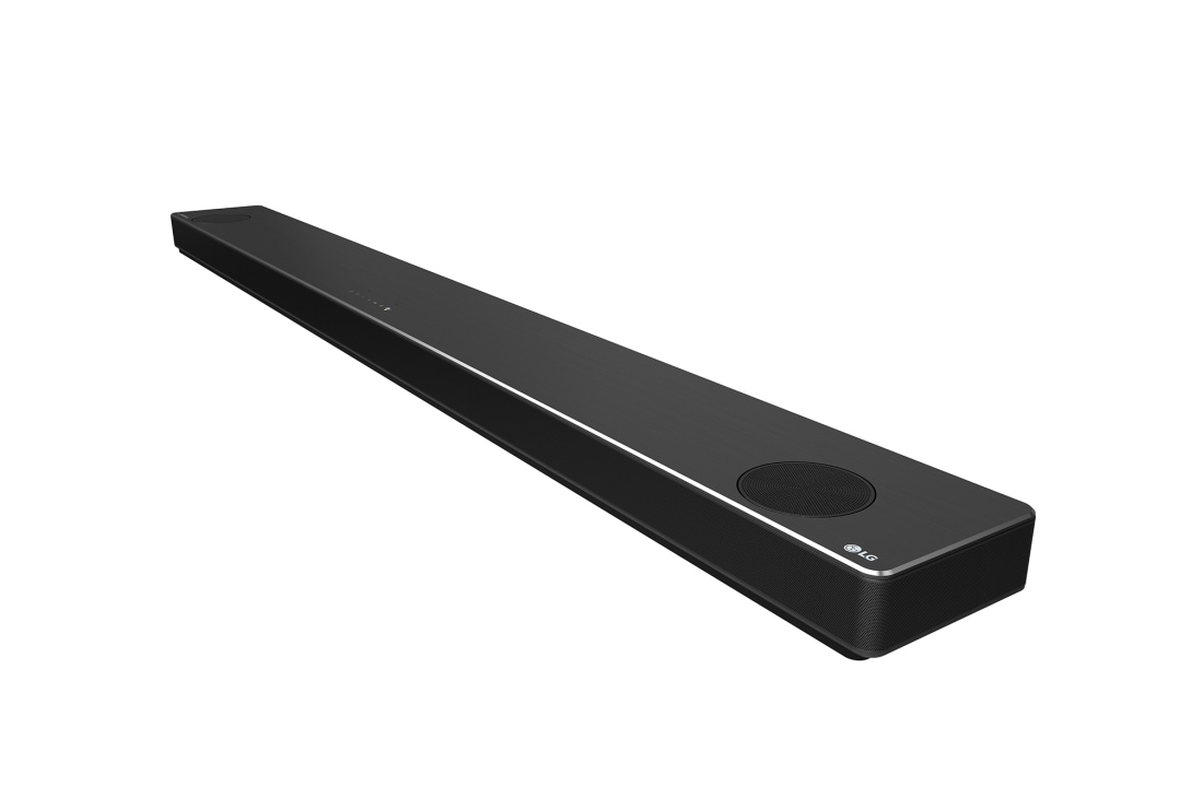 LG Sound Bar SN10YG, vinottainen kuva, jossa oikea reuna on edessä, SN10YG, thumbnail 7