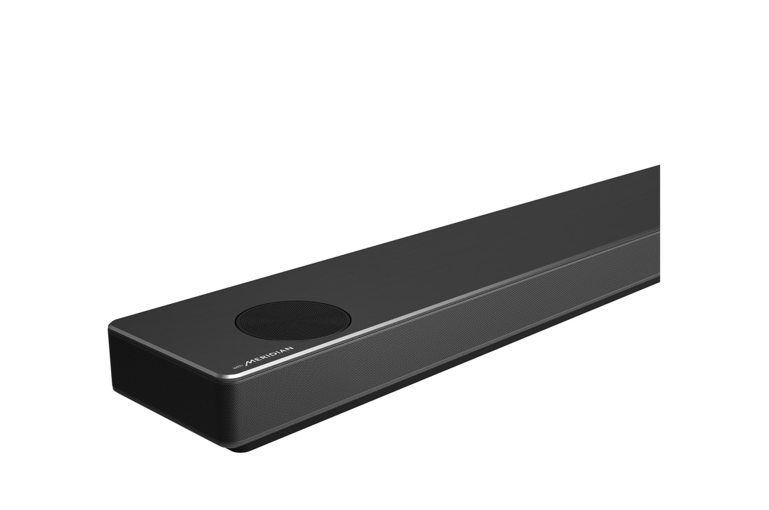 LG Sound Bar SN10YG, lähikuva vasemmasta reunasta, SN10YG, thumbnail 8