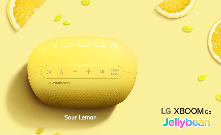 LG XBOOM Go Jellybean(logo), Sour Lemon