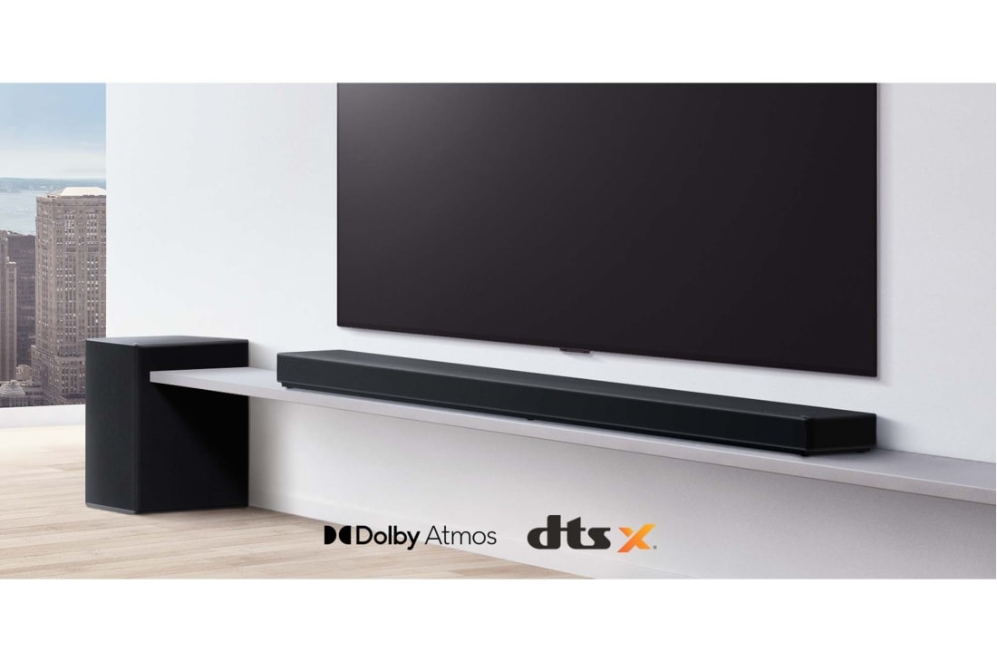 LG Soundbar SP11RA, kuva edestä 30 asteen kulmassa, SP11RA, thumbnail 4