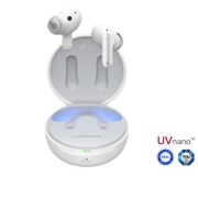 LG TONE Free FP8W, Kuva, jossa nappikuulokkeet kelluvat suljetun telineen päällä., TONE-FP8W, thumbnail 1