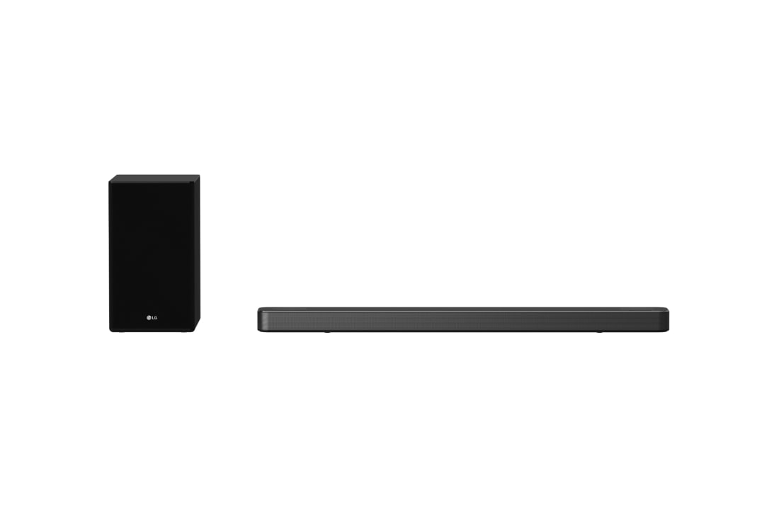 LG Soundbar SPD75YA, kuvassa alabassokaiutin edestäpäin, SPD75YA