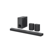 LG Soundbar S95QR, Vinottainen näkymä Sound Barista ja alabassokaiuttimesta, S95QR, thumbnail 2