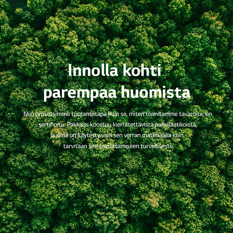 Ilmakuva vihreästä metsästä