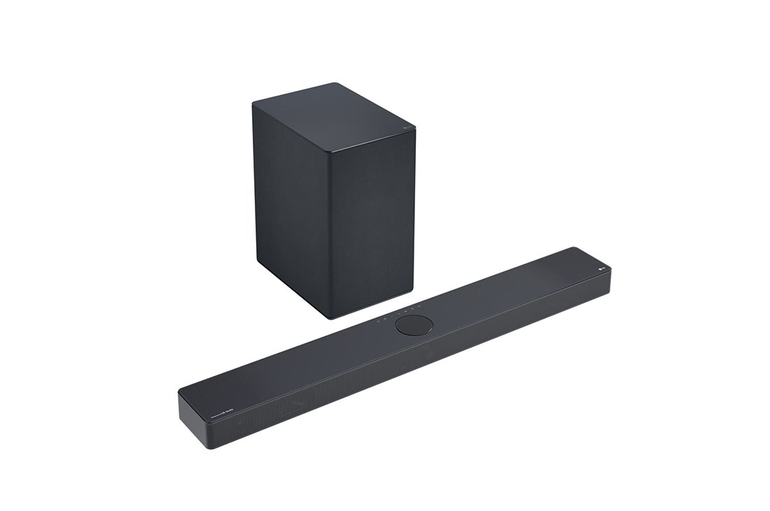 LG Soundbar SC9S, Äänipalkin ja wooferin kuva 45 asteen sivukulmasta, SC9S, thumbnail 5