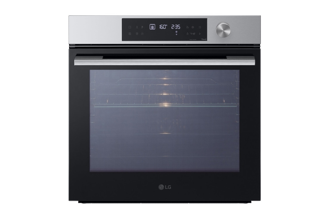 LG 76L A+, Inbyggnadsugn i rostfritt stål med InstaView™ och 10 min EasyClean samt teleskopskenor , 76L A+, integroitu ruostumattomasta teräksestä valmistettu uuni, jossa on InstaView, Blue EasyClean -puhdistusjärjestelmä ja teleskooppikiskot, WSED7613S