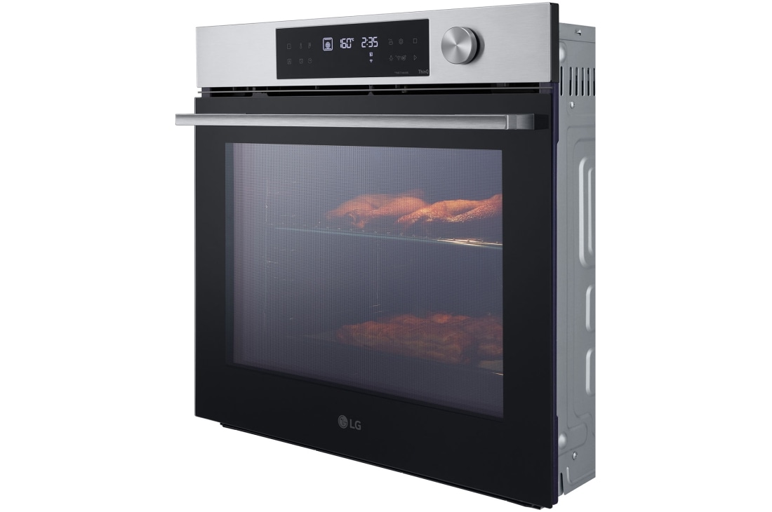 LG 76L A+, Inbyggnadsugn i rostfritt stål med InstaView™ och 10 min EasyClean samt teleskopskenor , 76L A+, integroitu ruostumattomasta teräksestä valmistettu uuni, jossa on InstaView, Blue EasyClean -puhdistusjärjestelmä ja teleskooppikiskot, WSED7613S, thumbnail 12