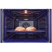 LG 76L A+, Inbyggnadsugn i rostfritt stål med InstaView™ och 10 min EasyClean samt teleskopskenor , 76L A+, integroitu ruostumattomasta teräksestä valmistettu uuni, jossa on InstaView, Blue EasyClean -puhdistusjärjestelmä ja teleskooppikiskot, WSED7613S, thumbnail 9
