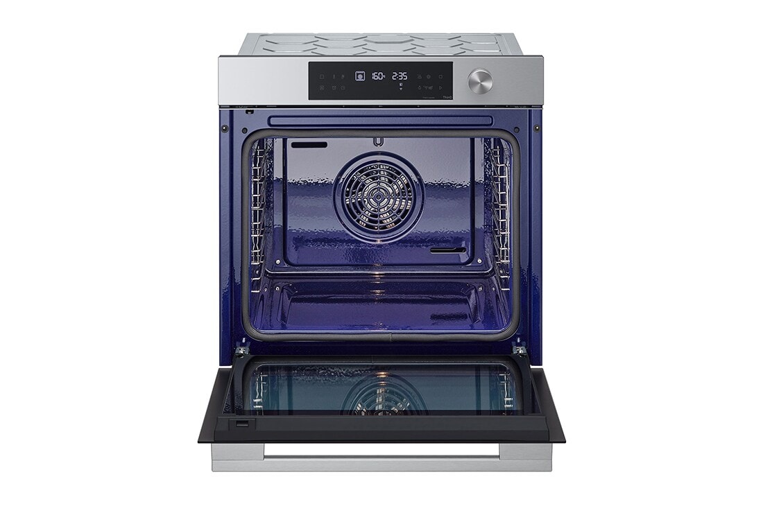 LG 76L A+, Sisäänrakennettu uuni mattamustaa terästä, InstaView™-toiminto, 10 minuutin EasyClean-puhdistus ja teleskooppikiskot, 76L A+, integroitu ruostumattomasta teräksestä valmistettu uuni, jossa on InstaView, Blue EasyClean -puhdistusjärjestelmä ja teleskooppikiskot, WS7D7632WB, thumbnail 6