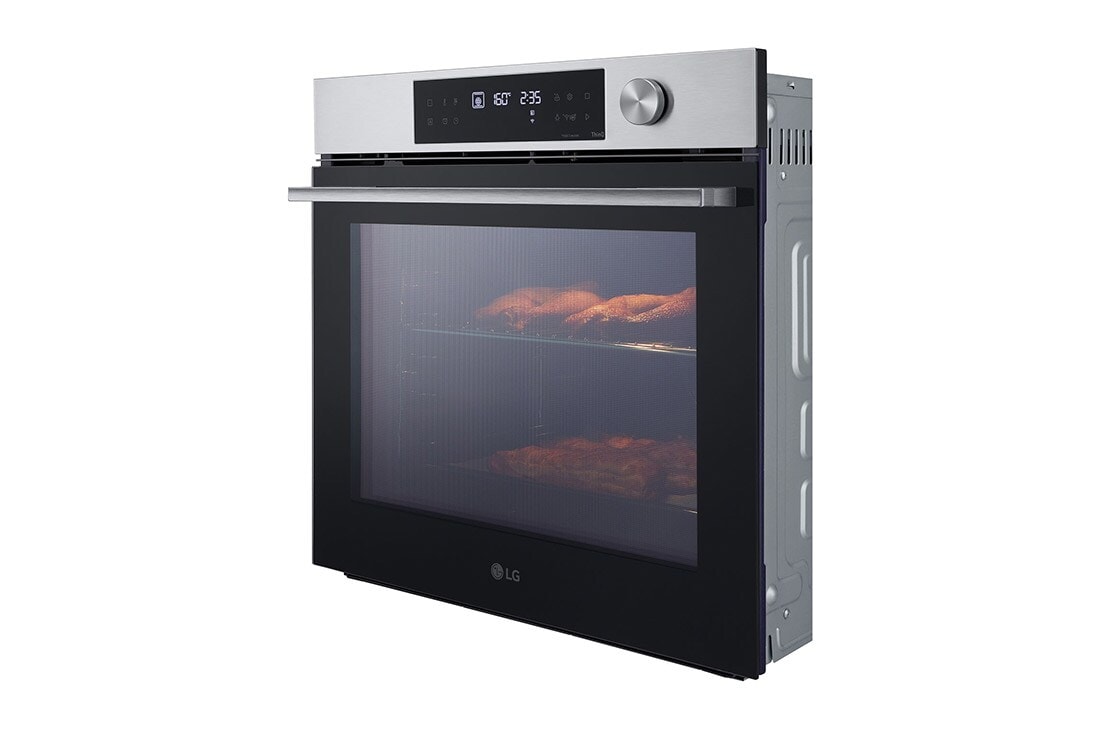 LG 76L A+, Sisäänrakennettu uuni mattamustaa terästä, InstaView™-toiminto, 10 minuutin EasyClean-puhdistus ja teleskooppikiskot, 76L A+, integroitu ruostumattomasta teräksestä valmistettu uuni, jossa on InstaView, Blue EasyClean -puhdistusjärjestelmä ja teleskooppikiskot, WS7D7632WB, thumbnail 12