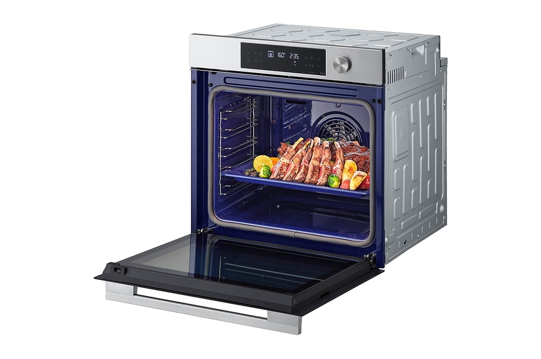 LG 76L A+, Sisäänrakennettu uuni mattamustaa terästä, InstaView™-toiminto, 10 minuutin EasyClean-puhdistus ja teleskooppikiskot, 76L A+, integroitu ruostumattomasta teräksestä valmistettu uuni, jossa on InstaView, Blue EasyClean -puhdistusjärjestelmä ja teleskooppikiskot, WS7D7632WB, thumbnail 15