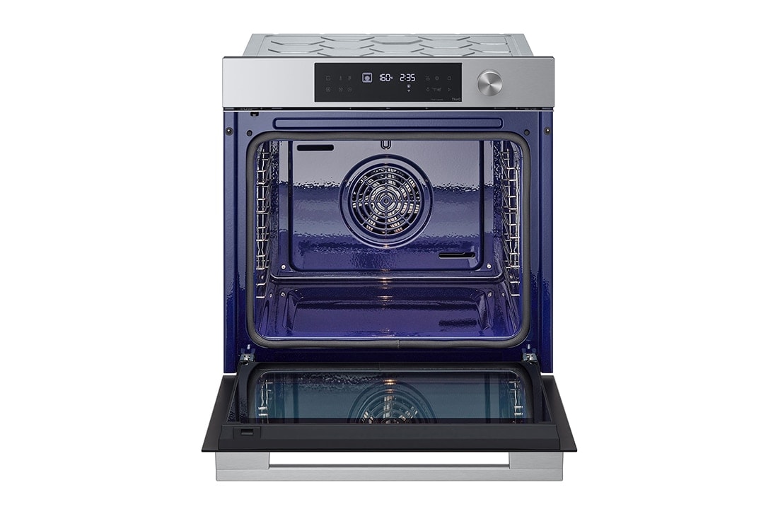 LG 76L A+, sisäänrakennettava uuni mattamustaa terästä, InstaView™ ja 10 minuutin EasyClean-puhdistustoiminto, 76L A+, integroitu ruostumattomasta teräksestä valmistettu uuni, jossa on InstaView, Blue EasyClean -puhdistusjärjestelmä ja teleskooppikiskot, WS7D7631WB, thumbnail 6