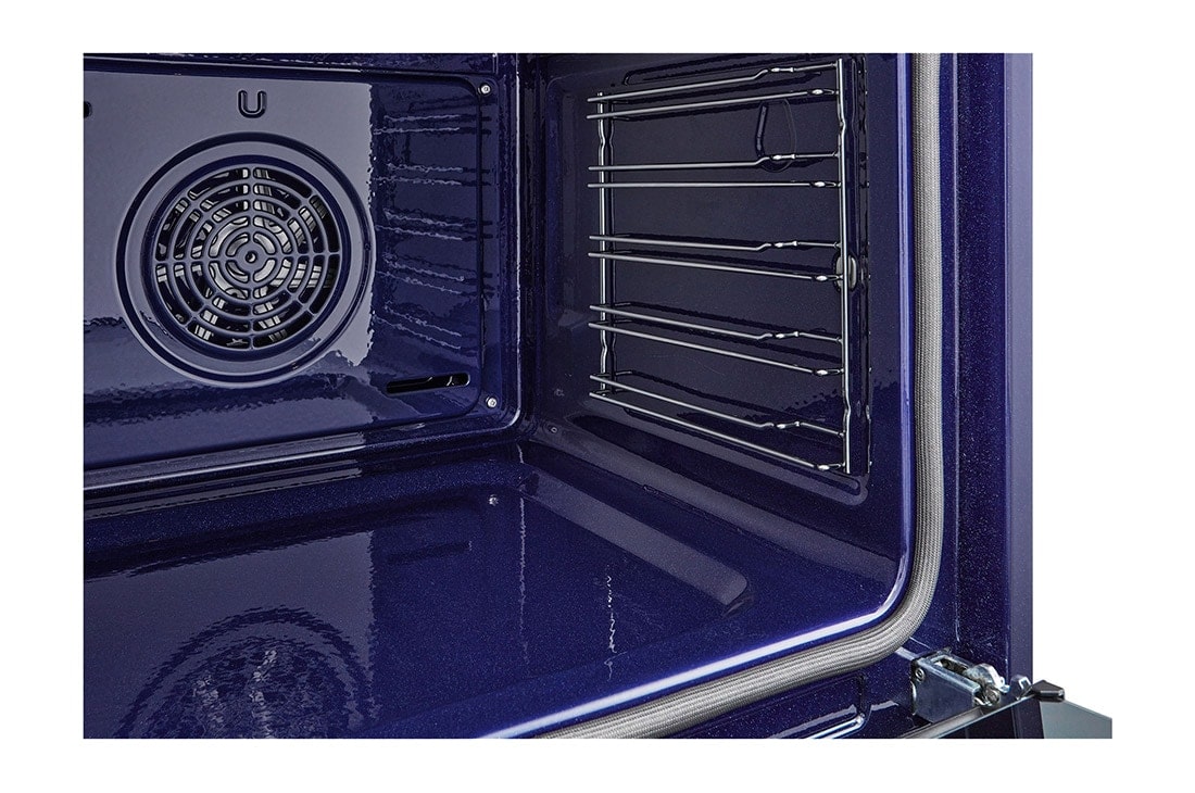 LG 76L A+, sisäänrakennettava uuni mattamustaa terästä, InstaView™ ja 10 minuutin EasyClean-puhdistustoiminto, 76L A+, integroitu ruostumattomasta teräksestä valmistettu uuni, jossa on InstaView, Blue EasyClean -puhdistusjärjestelmä ja teleskooppikiskot, WS7D7631WB, thumbnail 11