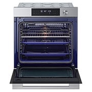 LG 76L A+, sisäänrakennettava uuni mattamustaa terästä, InstaView™ ja 10 minuutin EasyClean-puhdistustoiminto, 76L A+, integroitu ruostumattomasta teräksestä valmistettu uuni, jossa on InstaView, Blue EasyClean -puhdistusjärjestelmä ja teleskooppikiskot, WS7D7631WB, thumbnail 5