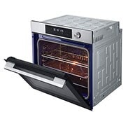 LG 76L A+, sisäänrakennettava uuni mattamustaa terästä, InstaView™ ja 10 minuutin EasyClean-puhdistustoiminto, 76L A+, integroitu ruostumattomasta teräksestä valmistettu uuni, jossa on InstaView, Blue EasyClean -puhdistusjärjestelmä ja teleskooppikiskot, WS7D7631WB, thumbnail 8