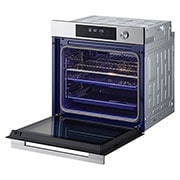 LG 76L A+, sisäänrakennettava uuni mattamustaa terästä, InstaView™ ja 10 minuutin EasyClean-puhdistustoiminto, 76L A+, integroitu ruostumattomasta teräksestä valmistettu uuni, jossa on InstaView, Blue EasyClean -puhdistusjärjestelmä ja teleskooppikiskot, WS7D7631WB, thumbnail 17
