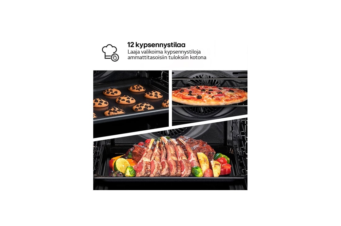 LG Pyrolyysiuuni - LG WS5D7230G, 72L, Energia A, Kiertoilmauuni, Musta, Pyrolyysiuuni - LG WS5D7230G, 72L, Energia A, Kiertoilmauuni, Musta, CWS5D7230G, thumbnail 3