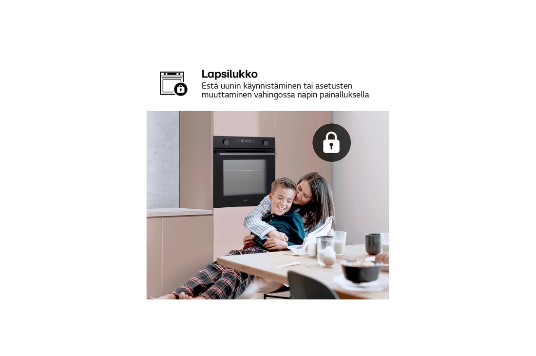 LG Pyrolyysiuuni - LG WS5D7230G, 72L, Energia A, Kiertoilmauuni, Musta, Pyrolyysiuuni - LG WS5D7230G, 72L, Energia A, Kiertoilmauuni, Musta, CWS5D7230G, thumbnail 7