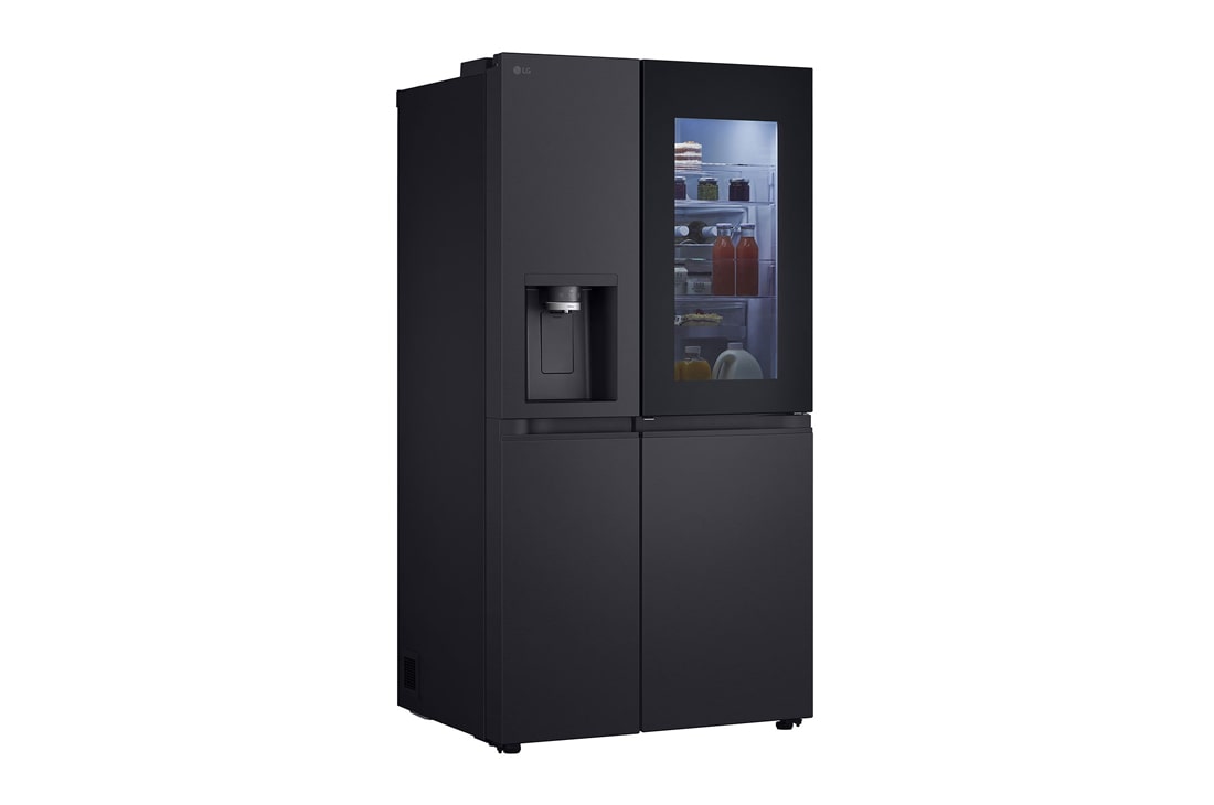 LG  628L InstaView Door in Door™ Side by Side (Essence Black), Energialuokka D, Craft Ice™, Vesi/jää vesijohtoliitännällä, Smart Diagnosis™ med Wi-Fi, Fremre bunn åpen, GSXE90EVDD, thumbnail 11