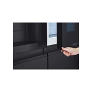 LG  628L InstaView Door in Door™ Side by Side (Essence Black), Energialuokka D, Craft Ice™, Vesi/jää vesijohtoliitännällä, Smart Diagnosis™ med Wi-Fi, Håndtak, GSXE90EVDD, thumbnail 8