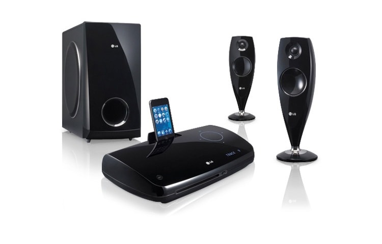 LG:n 2.1-DVD-kotiteatterijärjestelmä, jossa iDock, HT33S, thumbnail 6