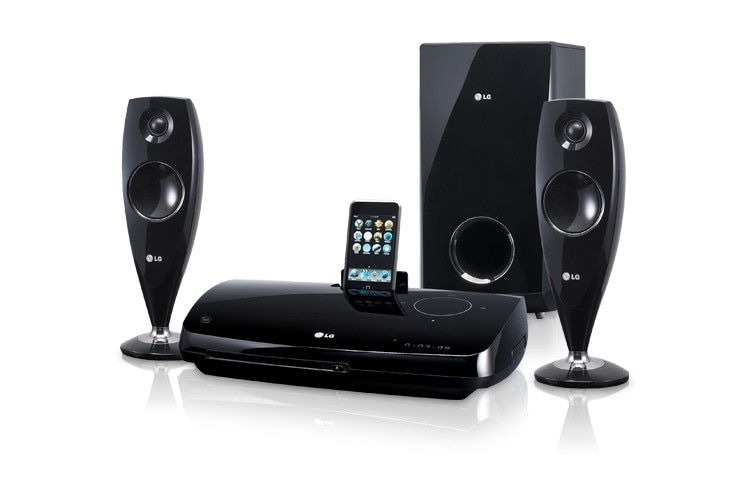 LG:n 2.1-DVD-kotiteatterijärjestelmä, jossa iDock, HT33S, thumbnail 8