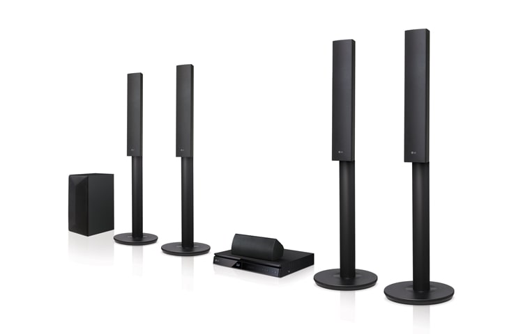 LG 3D Blu-ray™ / DVD -kotiteatterijärjestelmä, LHB655