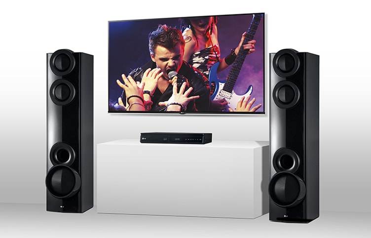 LG 3D Blu-ray™ / DVD -kotiteatterijärjestelmä, LHB675