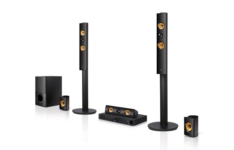 LG 3D Blu-ray™ / DVD -kotiteatterijärjestelmä, LHB745