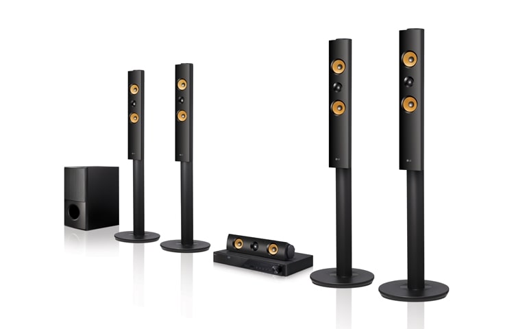 LG 3D Blu-ray™ / DVD -kotiteatterijärjestelmä, LHB755