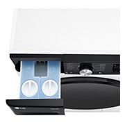 LG 11 kg / 6 kg Kuivaava pesukone(Valkonen) - Auto Dose, Steam, Energialuokka D, TurboWash™360, AI DD™ , Smart Diagnosis™ - Wi-Fi-yhteys, Top Drawer open, CV94E7S2BA, thumbnail 6
