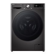 LG 11 kg / 6 kg Kuivaava pesukone(Musta) - Auto Dose, Steam, Energialuokka D, TurboWash™360, AI DD™ , Smart Diagnosis™ - Wi-Fi-yhteys, Front view, CV94E7S2QA, thumbnail 1