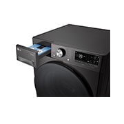 LG 11 kg / 6 kg Kuivaava pesukone(Musta) - Auto Dose, Steam, Energialuokka D, TurboWash™360, AI DD™ , Smart Diagnosis™ - Wi-Fi-yhteys, DrawerOpen, CV94E7S2QA, thumbnail 5