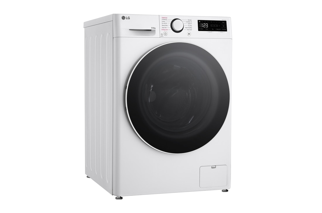 LG 9kg / 6 kg Kuivaava pesukone(Valkonen) - Steam, Energialuokka A/D, TurboWash™360, AI DD™, Smart Diagnosis™, CV50T6S2E1, thumbnail 10