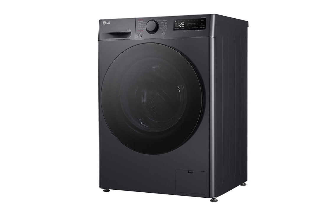 LG 10 kg / 6 kg Kuivaava pesukone(Middle Black) - Steam, Energialuokka A/D, AI DD™, Smart Diagnosis™, Right side view, F4Y5RRPYJ, thumbnail 12