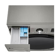 LG 10 kg / 6 kg Kuivaava pesukone(Platinum Silver) - Steam, Energialuokka A/D, TurboWash™360, AI DD™, Smart Diagnosis™ kanssa Wi-Fi, Top Drawer open, CV94V7S2QN, thumbnail 6